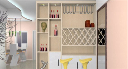 四款家裝酒柜造型設(shè)計圖鑒賞_酒柜尺寸設(shè)計要點