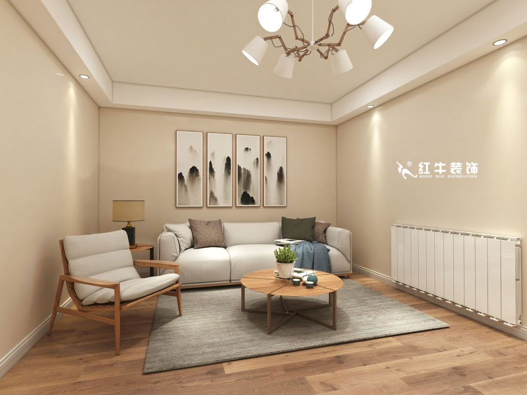 蔣琛_九條巷106㎡現(xiàn)代風“養(yǎng)老房”裝修，給設計做減法！04客廳+logo