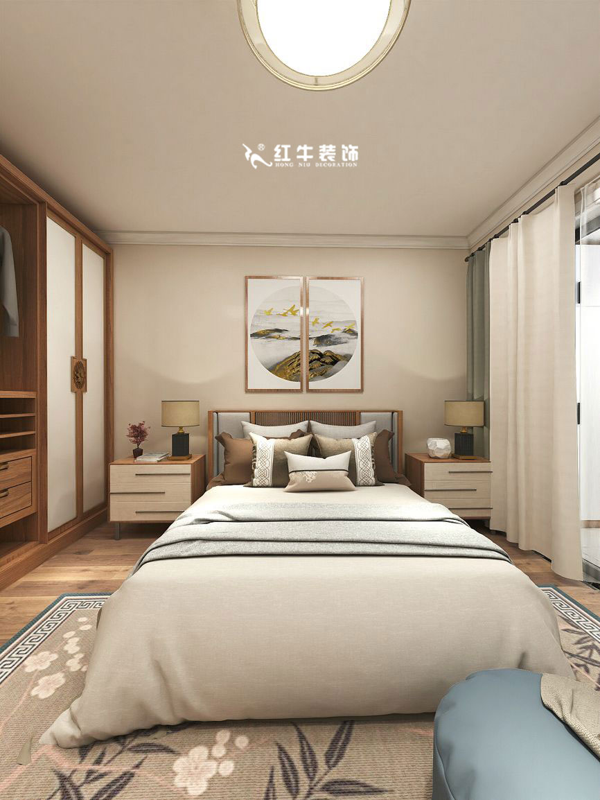 蔣琛_九條巷106㎡現(xiàn)代風“養(yǎng)老房”裝修，給設計做減法！07主臥+logo
