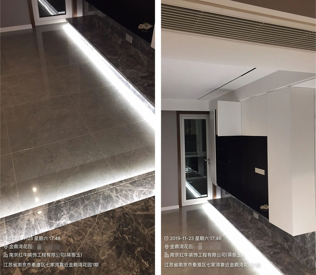 余瑋_金鼎灣花園135㎡輕奢風(fēng)格--老房升級(jí)改造，前后對(duì)比大變樣！06客廳·改造后