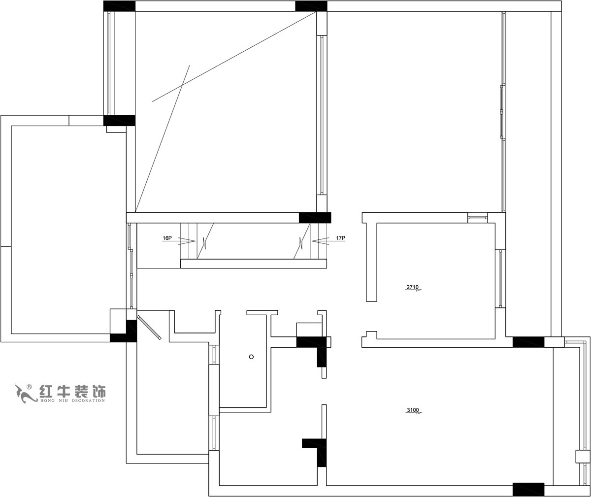 【實景案例】余瑋_棲園-200㎡-輕奢風(fēng)格_4室3廳3衛(wèi)（新房裝修）_全包35萬00_03二樓作為休息區(qū)和工作區(qū)