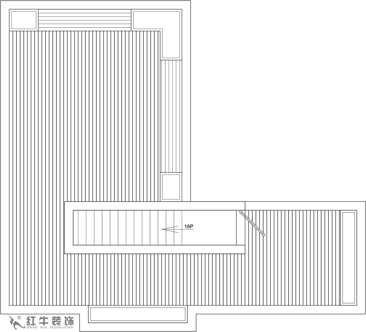 【實景案例】余瑋_棲園-200㎡-輕奢風(fēng)格_4室3廳3衛(wèi)（新房裝修）_全包35萬00_06頂樓則是全敞開式露臺，提供很大的綠植場地。