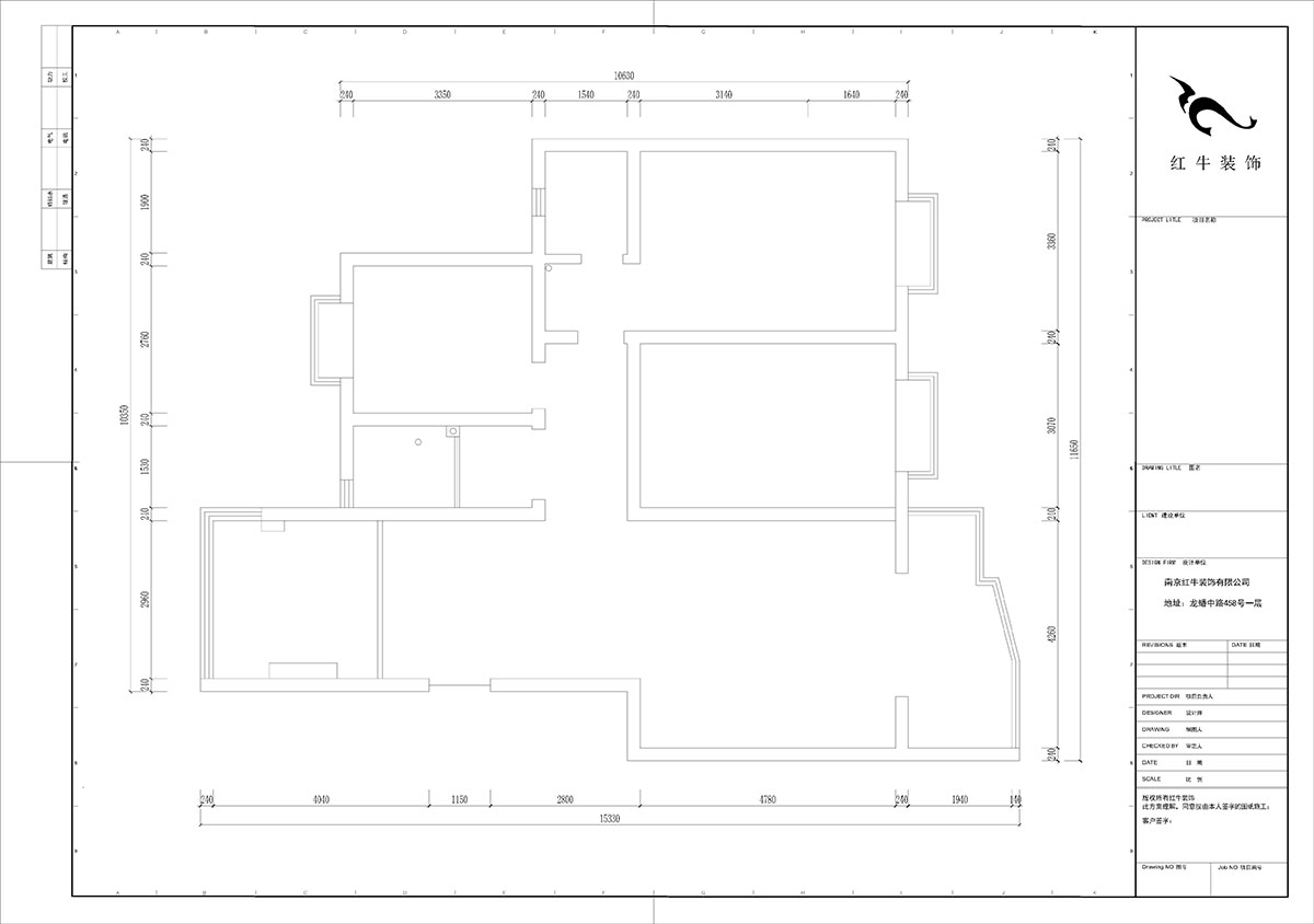 陸利民｜楓丹白露城市花園32-301-126㎡-現(xiàn)代簡約風格｜3室2廳2衛(wèi)｜舊房裝修｜半包9萬｜00_01原始結構圖