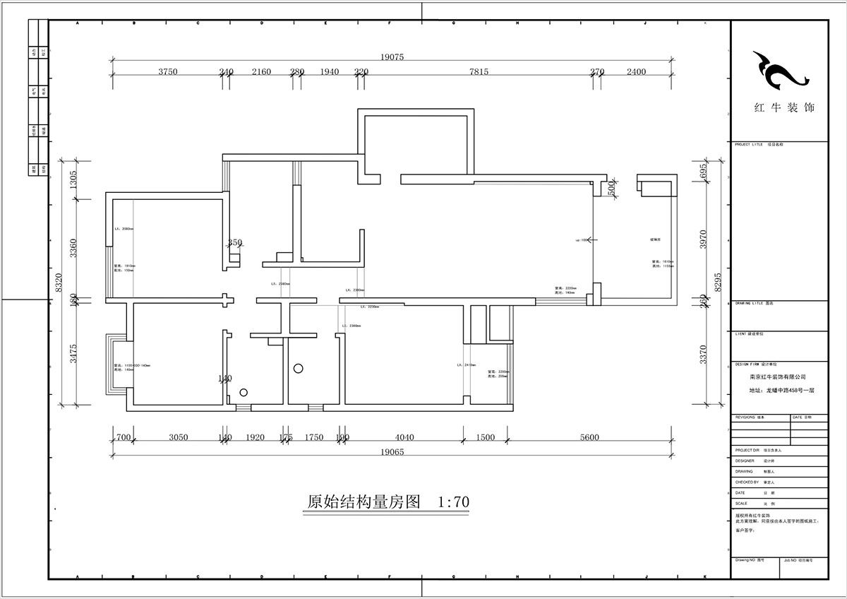 蔣琛｜尚東花園39-210-140㎡-現(xiàn)代簡(jiǎn)約風(fēng)格｜4室2廳2衛(wèi)｜新房裝修｜定制家｜全包17萬(wàn)｜00_01原始結(jié)構(gòu)圖
