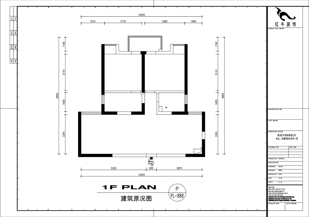 劉萍萍｜潤花園2-2-202-94㎡-現(xiàn)代簡約風格｜2室2廳1衛(wèi)｜老房裝修｜定制家｜全包13萬｜00_01建筑原況圖