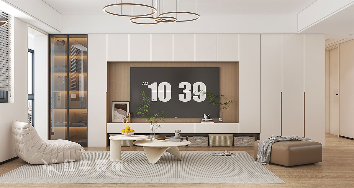 南京135㎡融僑中央花園裝修，邂逅簡約內(nèi)斂的舒適生活