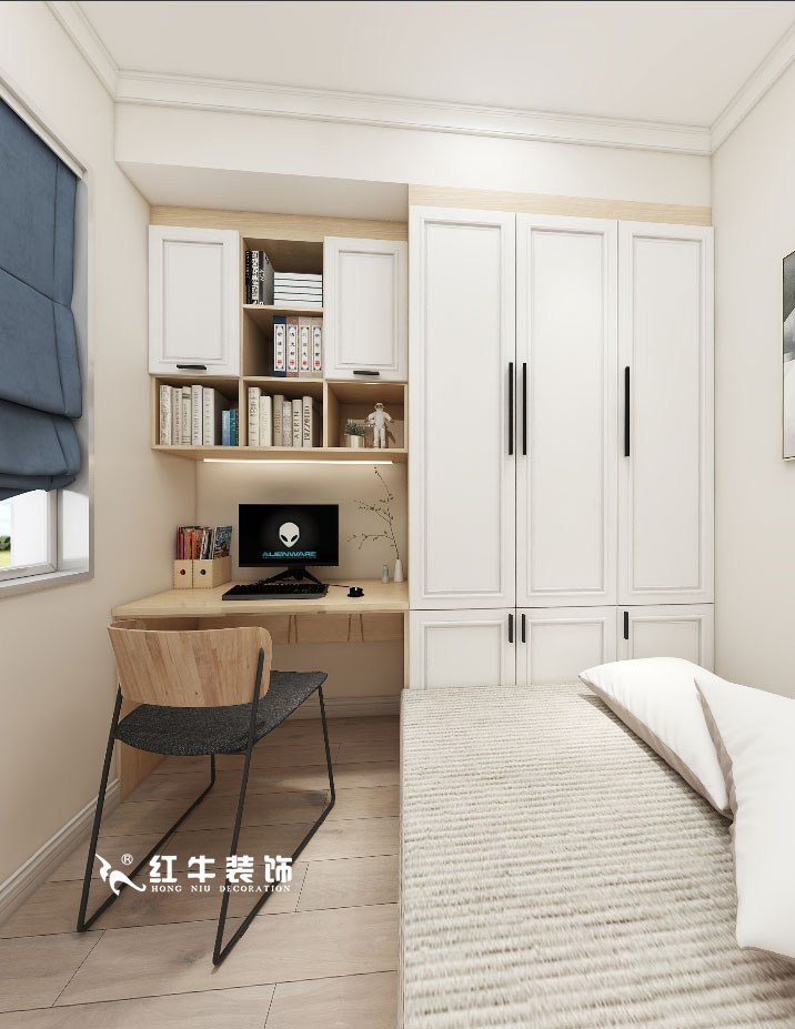 顧娟_金地都會意境118㎡現(xiàn)代風(fēng)格--弧形沙發(fā)設(shè)計，獨特有創(chuàng)意！10書房設(shè)計+